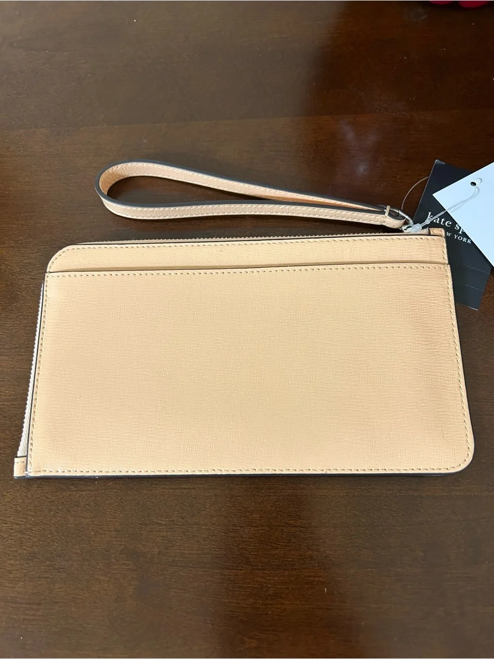 kate spade Lucy Medium L-Zip Wristlet in Citrus Glaze MSRP $139